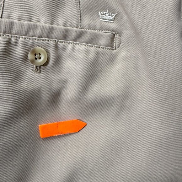 Peter Millar Salem Performance Golf Shorts Men 38 Beige Khaki 9" Classic Fit b97 - Picture 16 of 16